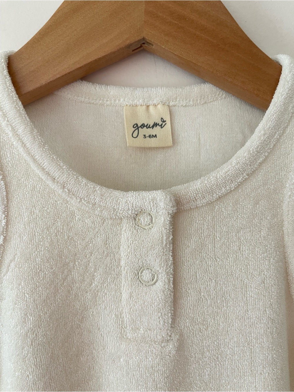 GOUMI NWT Neutral Organic Terrycloth Bubble Romper - Picture 3 of 3